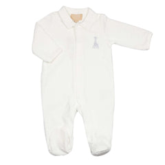 Pyjama Écru en velours jacquard