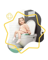 Réducteur de toilette avec poignée