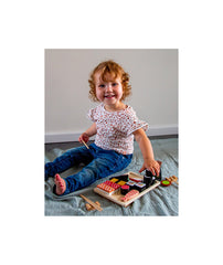 Service à sushis en bois