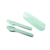 Ensemble cuillère - fourchette avec étui