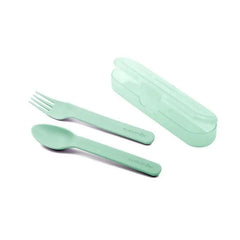 Ensemble cuillère - fourchette avec étui