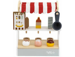 Chariot à glace en bois