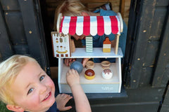 Chariot à glace en bois