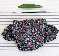 Culotte bloomer tissus liberty bleu marine