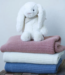 Couverture bébé en tricot fil épais