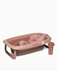 Pack baignoire avec coussin et rince cheveux - Rose