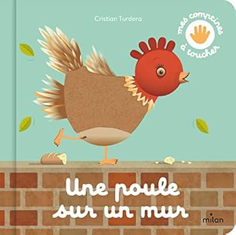 Une poule sur un mur