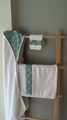 Set de bain Ourson vert eau