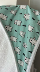 Set de bain Ourson vert eau