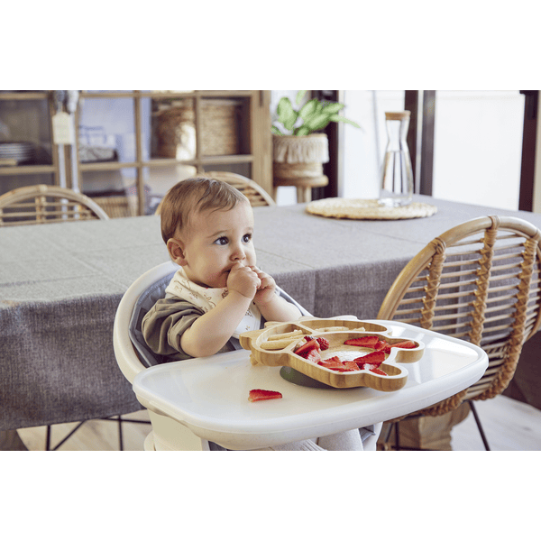 Assiette 3 Compartiments Avec Couvercle - Pastel Pink