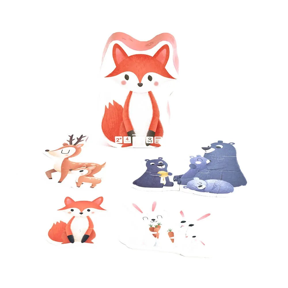 Puzzle Évolutif 4 en 1 -Animaux de la Forêt