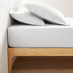 Drap Housse Blanc 120 cm x 200 cm