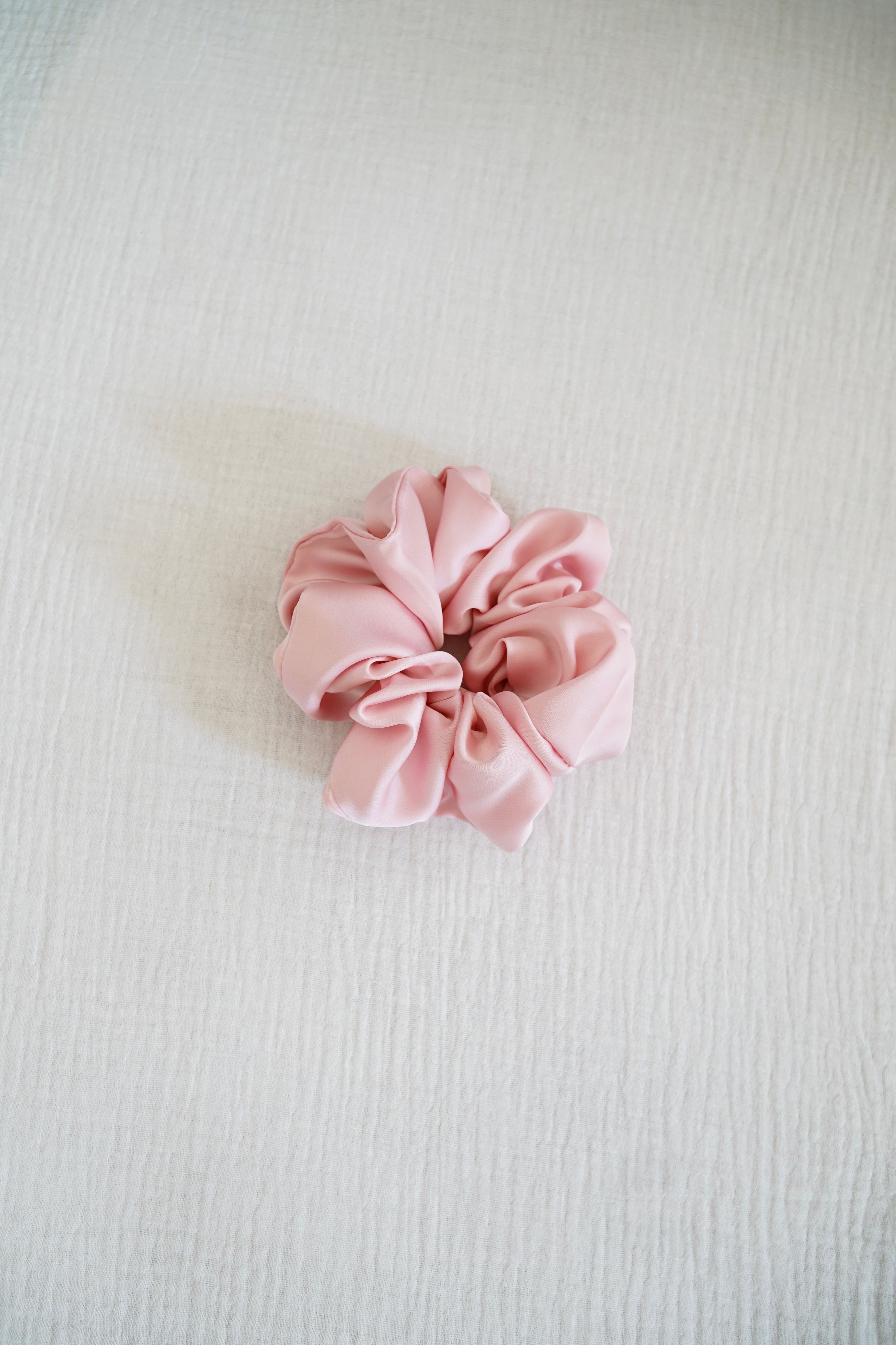 Chouchou en soie Rose