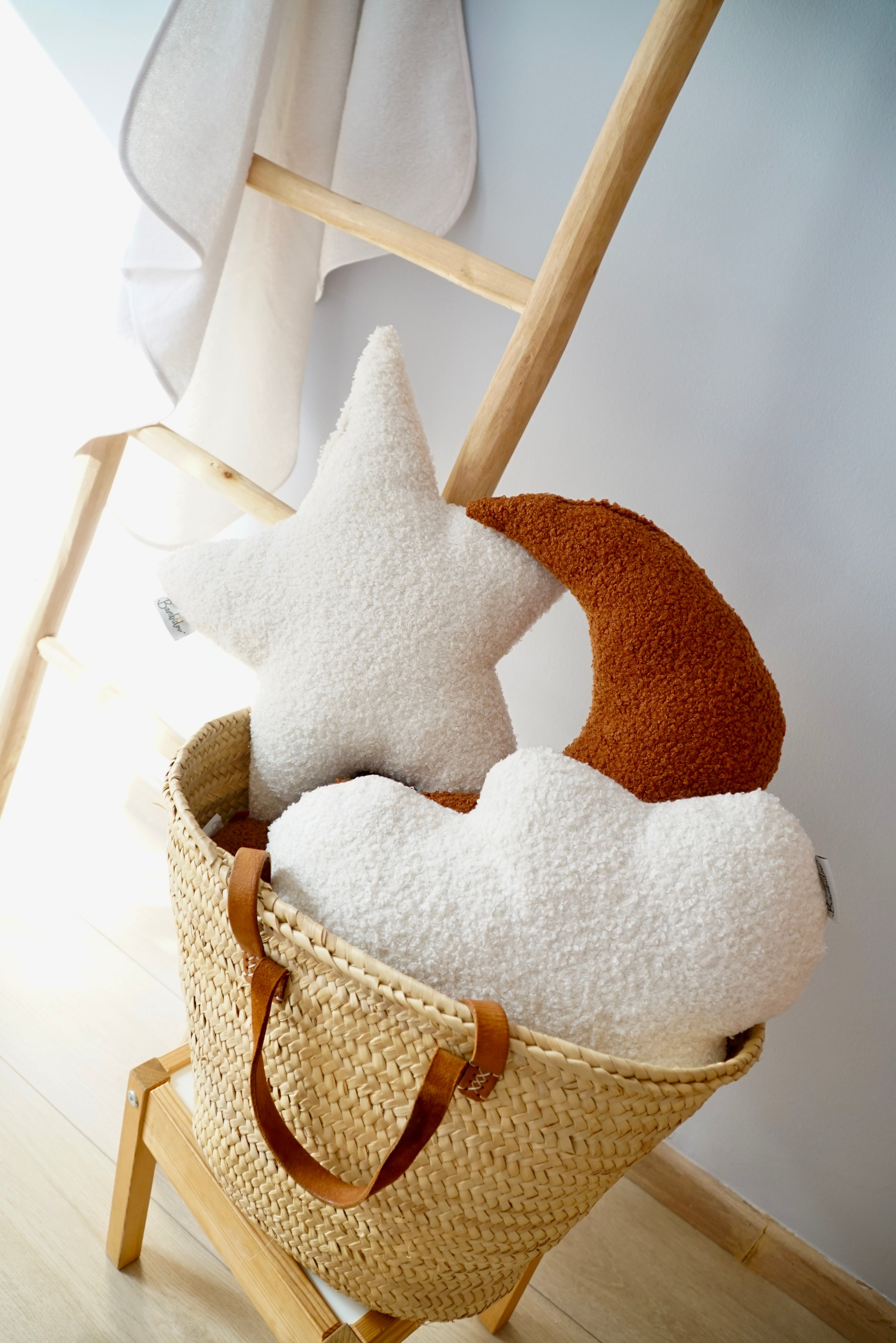 Coussin Nuage Bouclette Terracotta