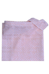 Tablier d'allaitement en gaze Blanc à pois orange