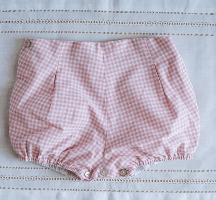 Bloomer culotte carreaux rose