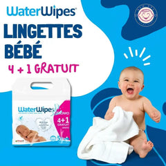 Lingettes WaterWipes Classiques Value Pack 4x60 + 1 gratuit