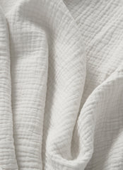 Drap Housse 70 cm x 140 cm Gaze de coton Blanc
