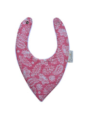Bavoir Bandana Gaze Rose