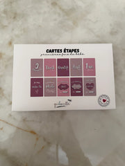 Cartes étapes - premières fois de bébé