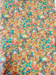 Couverture Liberty Orange 80x100 cm arrière Sherpa