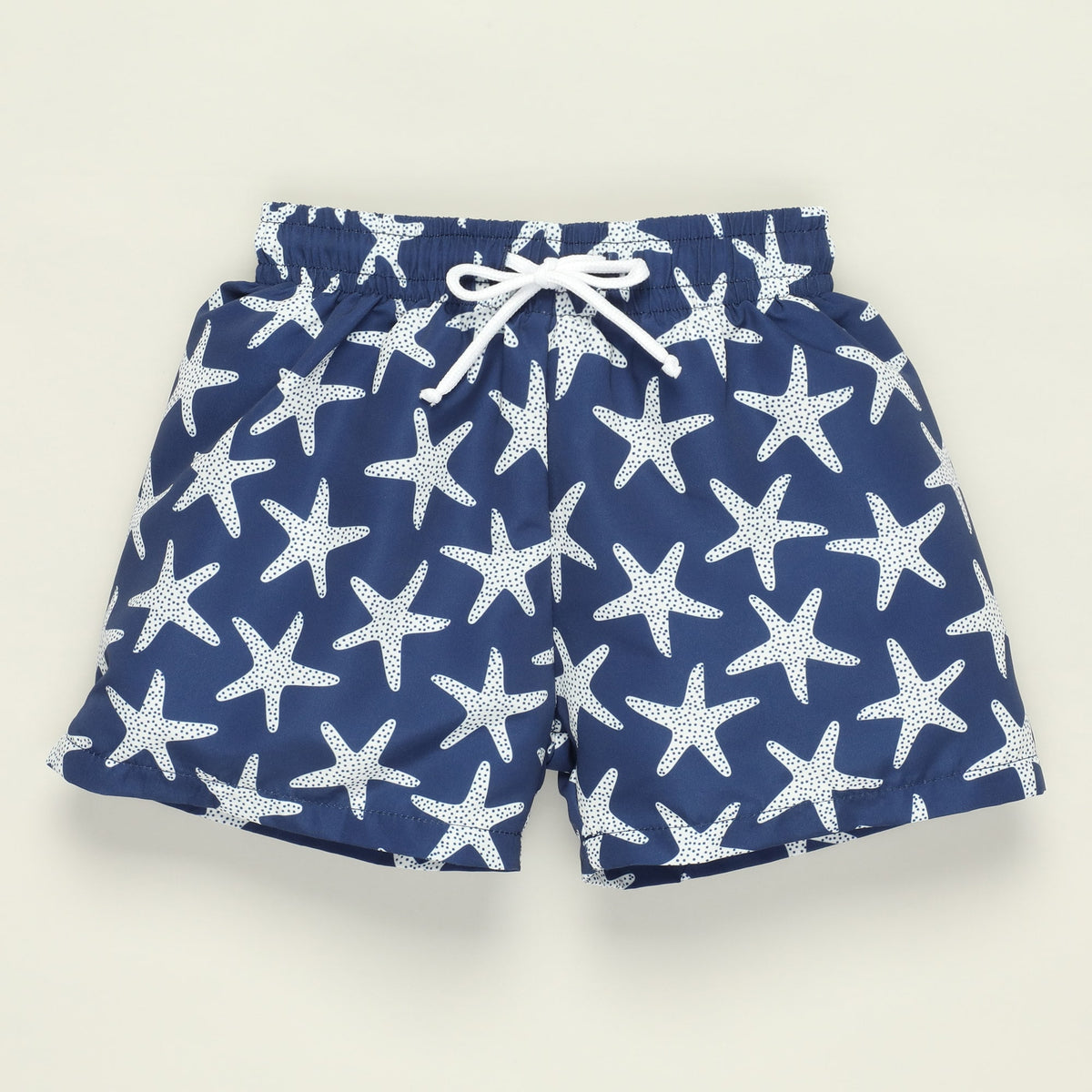 Short de bain - Bleu Marine et Blanc