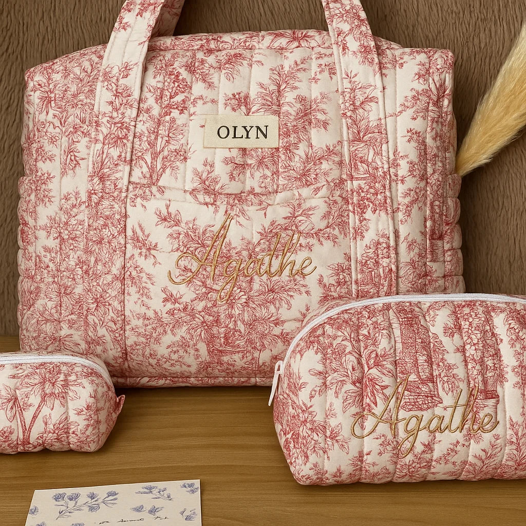 Sac weekend Toile de Jouy