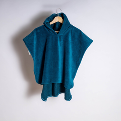 Poncho de bain 12-36 mois Bleu Pétrole