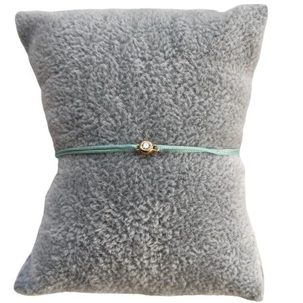 Bracelet Massaty Diamant Naturel Or 18kt sur Cordon