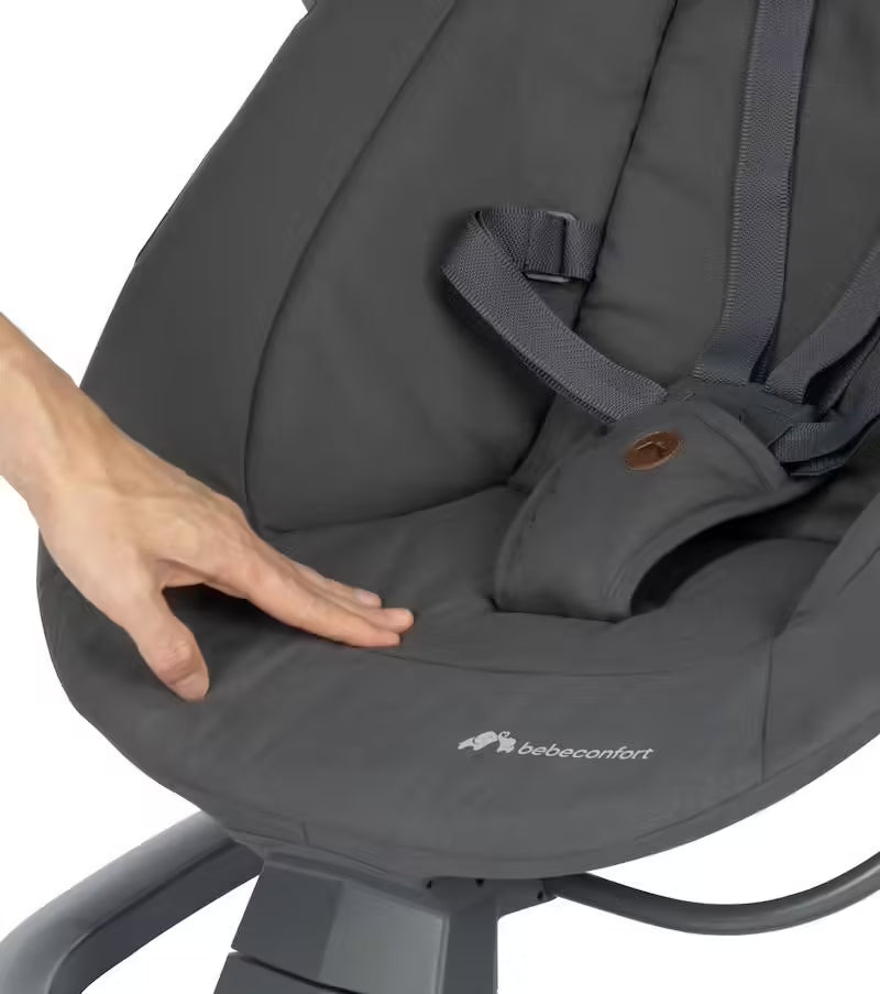 Balancelle bébé automatique et transat melilo - Gris graphite