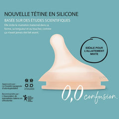 Biberon Anti-Coliques Zero.Zero Débit Moyen 270ml 3mois+