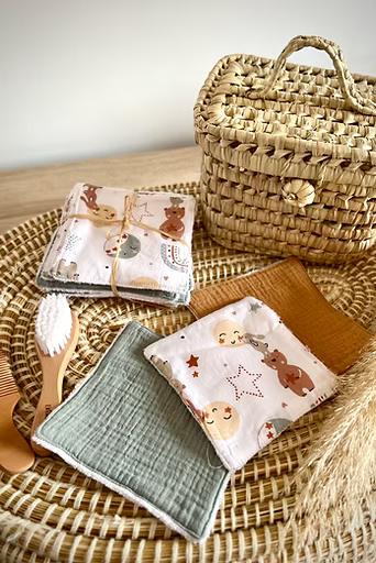 Lot de 10 Lingettes lavables