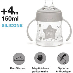 Coffret 4 Biberons + Sucette Little Star Blanc