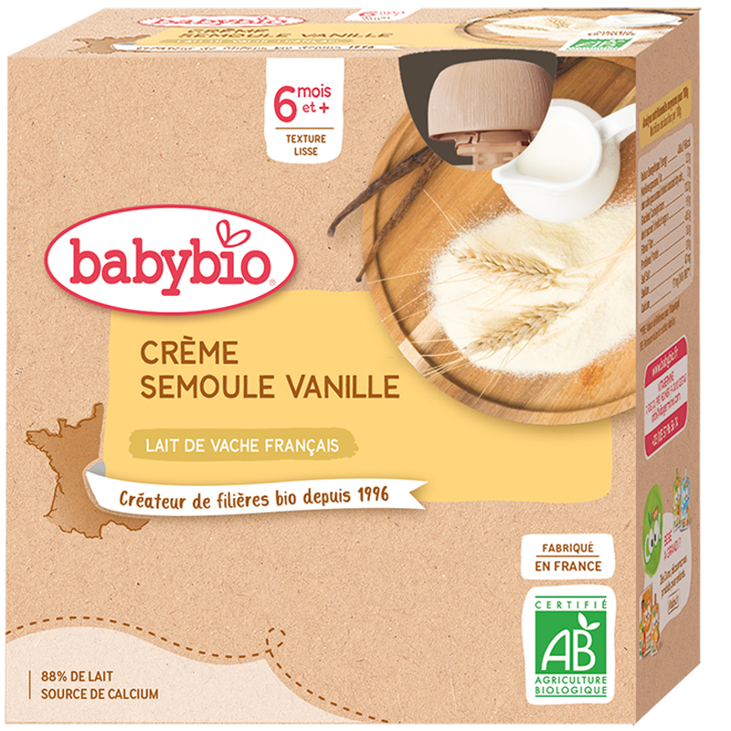 Crème Semoule vanille
