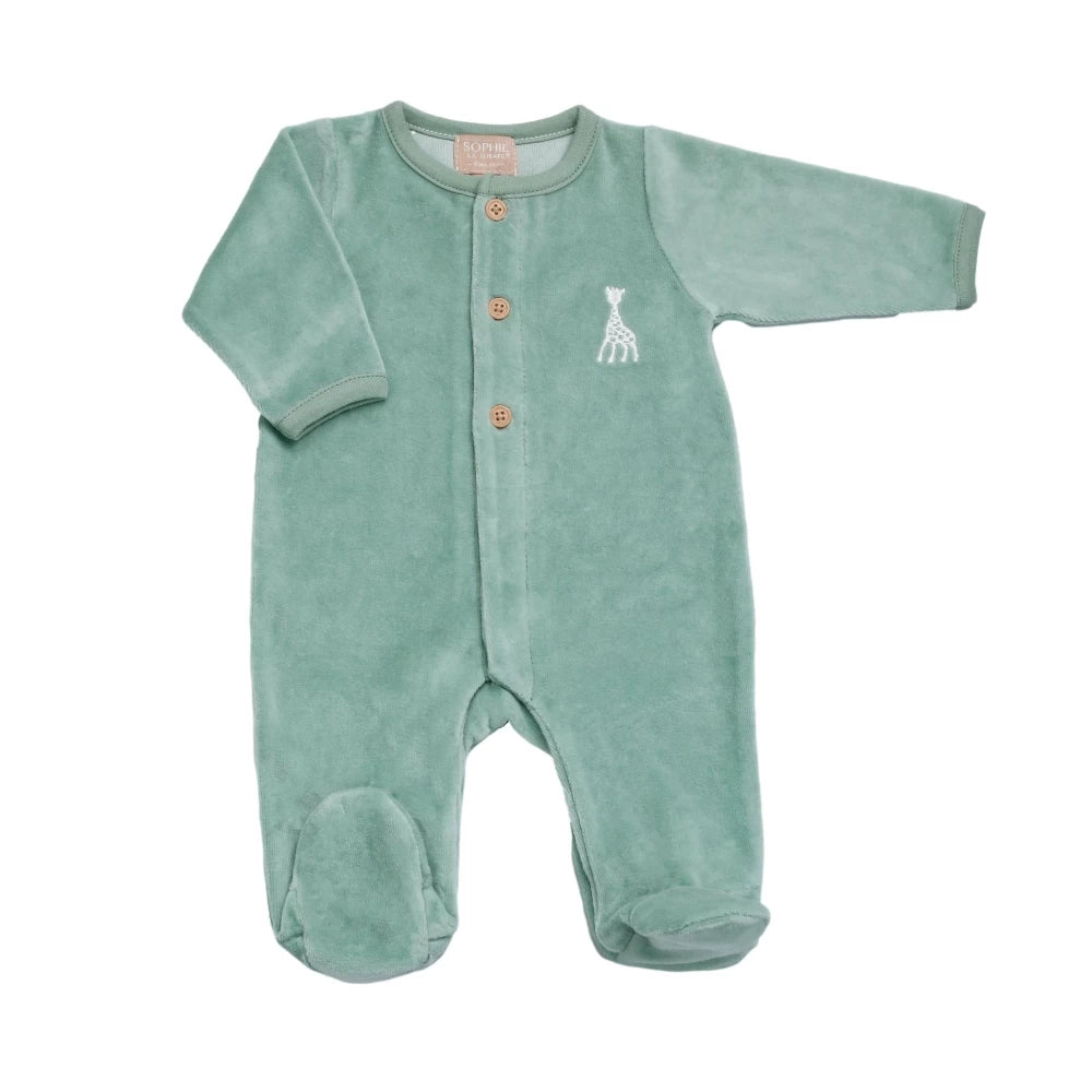 Pyjama Mint en velours Sophie la Girafe - 3 mois