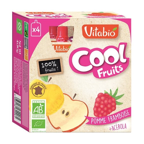 Vitabio Cool Fruits Pomme Framboise 90G