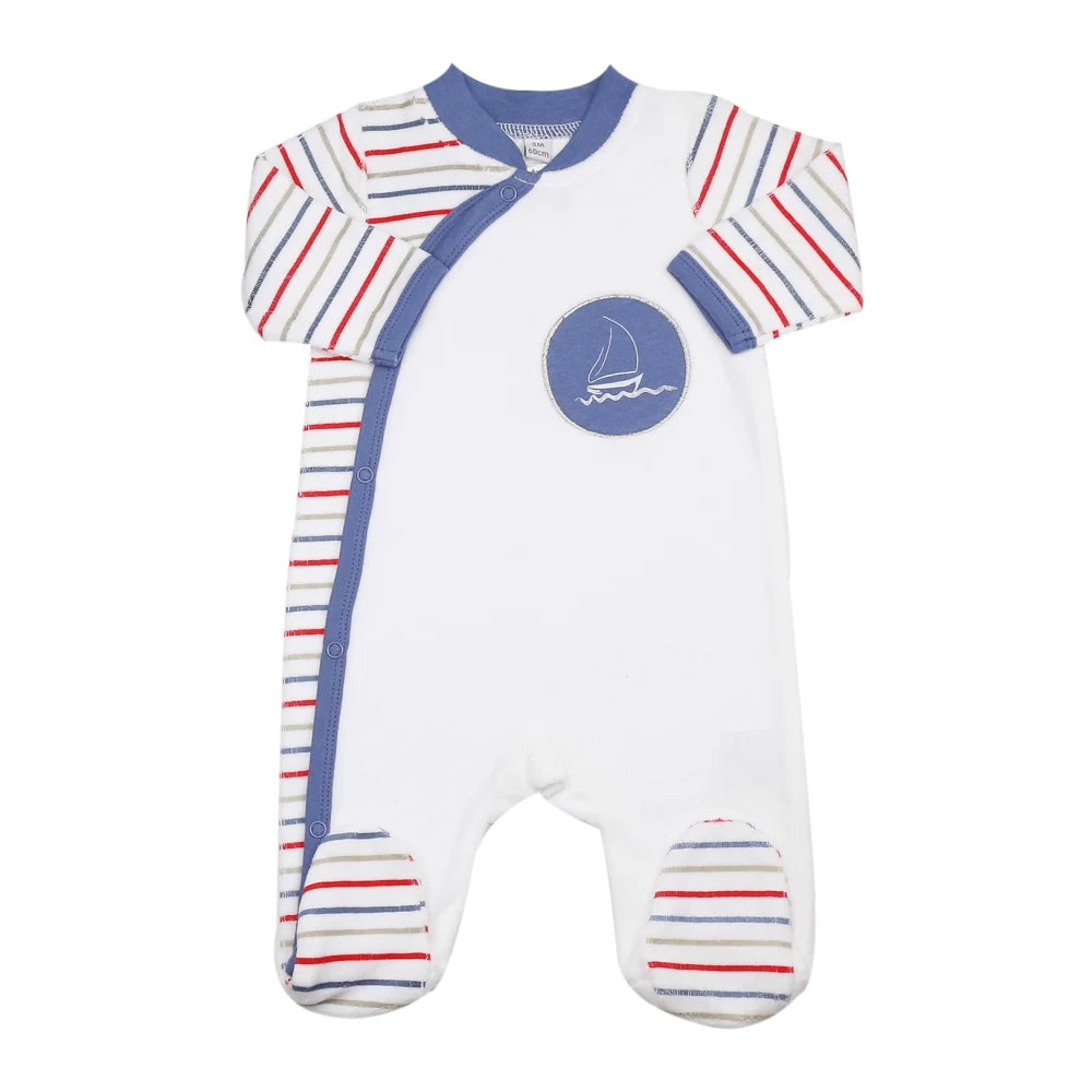 Pyjama en velours Bateau - 6 mois