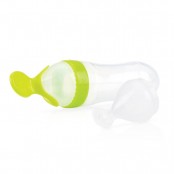 Biberon cuillère semi rigide en silicone pour repas liquide