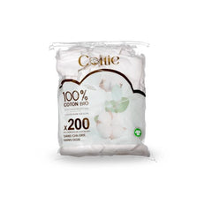 Pads bio rectangles de coton 200 unités