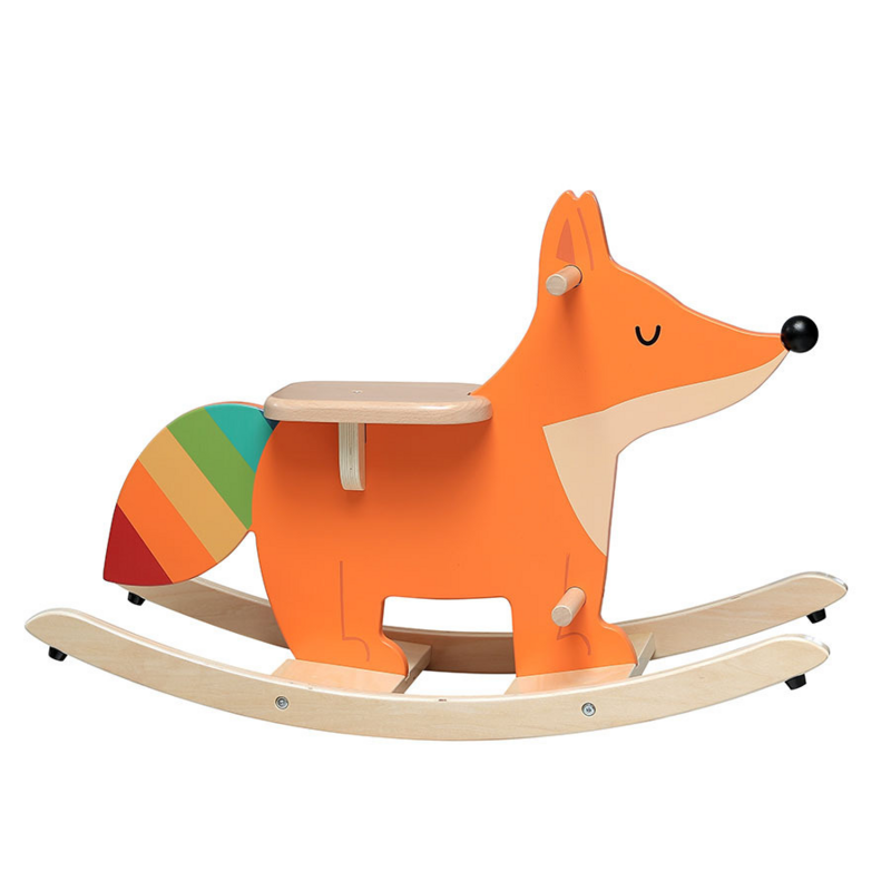 Renard à bascule en bois - Andy Westface
