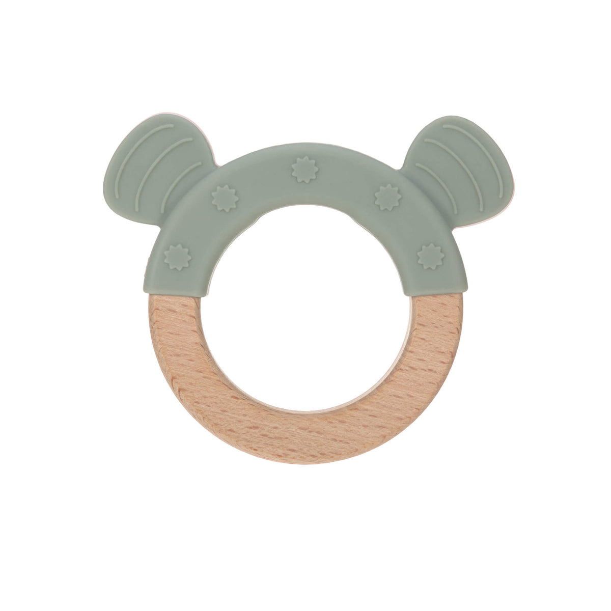 Anneau de dentition Bois / Silicone Little Chums de la marque Lassig en vente chez Urban Baby à Rabat au Maroc