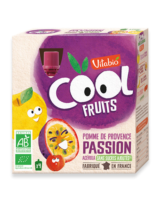 Vitabio Cool Fruits Pomme Passion 4X90G
