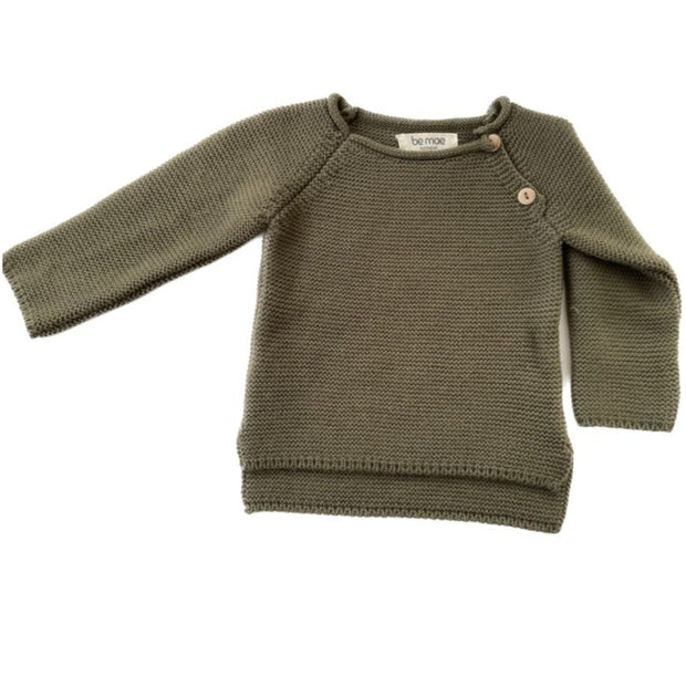 Pull vert olive